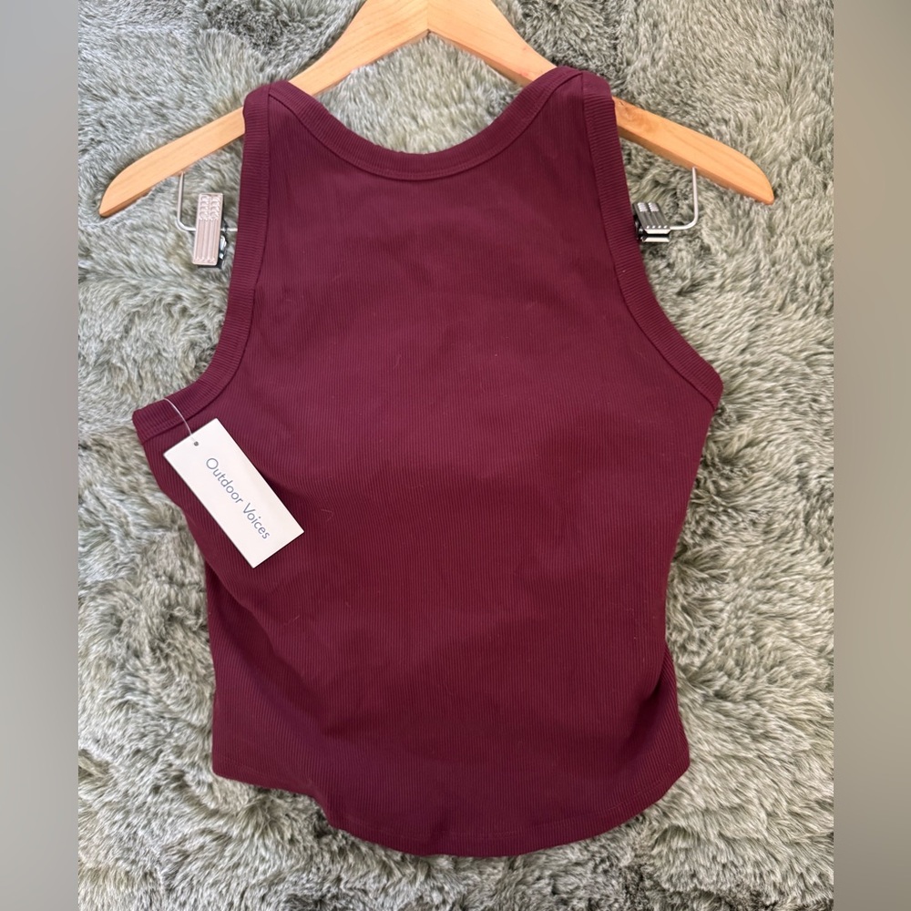 SuperForm™ Rib High Neck Tank M Outdoor Voices